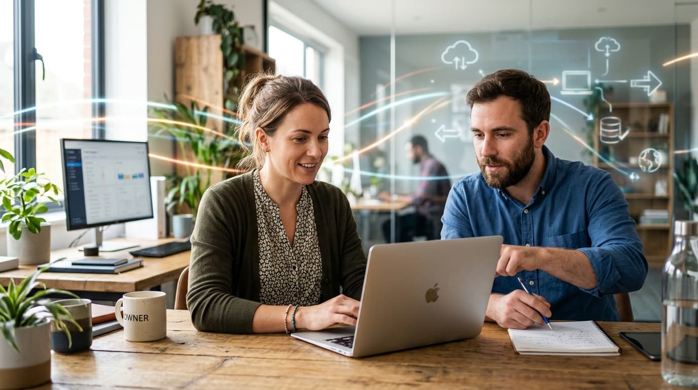 A custom AI agent connected to multiple business tools and integrations