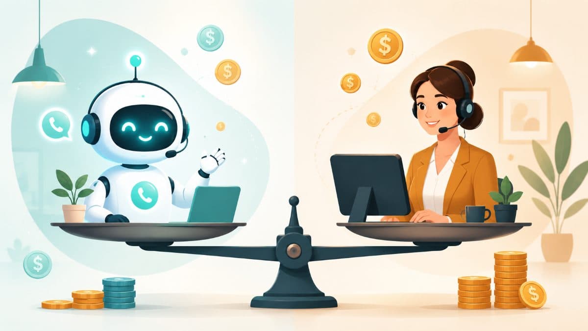 AI Receptionist vs. a Human Answering Service: The Real Cost Breakdown